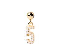 PDPAOLA Number 5 Pendant Goldplated Silver CH01-005-U - Woman - Quartz - 925 Sterling Silver Gold