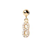 PDPAOLA Number 8 Pendant 18 ct. Goldplated Silver CH01-002-U - Woman - 925 Sterling Silver Gold