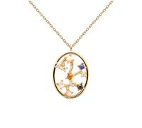 PDPAOLA Sagittarius Necklace Goldplated Silver CO01-352-U - Woman - Quartz - 925 Sterling Silver Gold/Multicoloured 45 cm