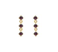 PDPAOLA Scarlet Earrings 18 ct. Goldplated Silver AR01-244-U - Woman - 925 Sterling Silver Gold/Purple