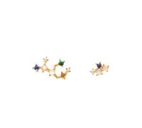 PDPAOLA Virgo Earrings 18 ct. Goldplated Silver AR01-409-U - Woman - 925 Sterling Silver Gold/Multicoloured