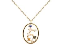 PDPAOLA Virgo Necklace 18 ct. Goldplated Silver CO01-349-U - Woman - 925 Sterling Silver Gold/Multicoloured 45 cm