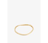 PDPAOLA Womens PDPAOLA Air 18ct Yellow-Gold Plated Sterling-Silver and Zirconia Bangle Gold