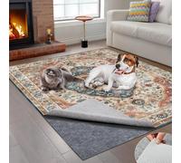pdpdoc 6x9 ft Rug Pad, Waterproof & Non Slip Rug Pads Felt + Rubber Backing, Under Rug Carpet Non Slip Pad for Hardwood Floors, Keep Your Rugs Safe and in Place (6 x 9 Ft)