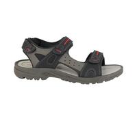 PDQ Black PU 3 Touch Fastening Adjustable Sports Sandal - UK 6