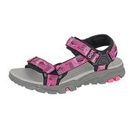 PDQ L471FM-4 Womens Dual Touch Fastening Trail Sandals Fuchsia/Black, size 4