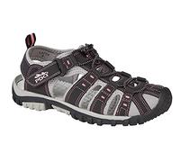 PDQ Ladies Toggle Touch Fastening Sports Trail Sandals - Black/ Pink - 9 UK