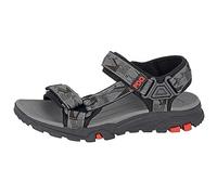 PDQ M561FA-10 Mens Dual Touch Fastening Trail Sandals Grey/Black, size 10