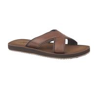 PDQ Men's Lightweight Crossover Mule Sandals in Brown | Size: 8 PDQ Brown 8