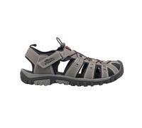 PDQ Men's Toggle & Touch Fastening Synthetic Nubuck Trail Sandals in Grey | Size: 6 PDQ Grey 6