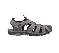 PDQ Men's Toggle & Touch Fastening Synthetic Nubuck Trail Sandals in Grey | Size: 8 PDQ Grey 8