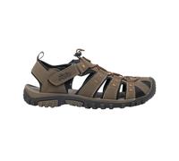 PDQ Men's Toggle & Touch Fastening Synthetic Nubuck Trail Sandals in Taupe | Size: 7 PDQ Taupe 7