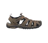 PDQ Men's Toggle & Touch Fastening Synthetic Nubuck Trail Sandals in Taupe | Size: 8 PDQ Taupe 8