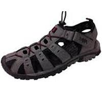 PDQ Men's Trekking Sandals (42 EU) (Dark Taupe/Orange), Dark taupe orange, 8 UK