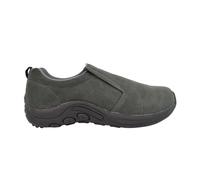 PDQ Mens Twin Gusset Slip On Real Suede Casual Shoes Grey 10 UK