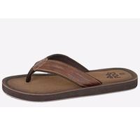 Mens Super Light Mule, Flip Flop Sandal Crazy Horse Brown (6)