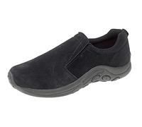 PDQ RYNO Leather UnisexTwin Gusset Jungle Casual Shoes Trainers - Black Real Suede, Mens UK 10 / EU 44