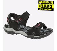 PDQ Shoreline Womens Outdoor Walking Touch Fastening Sports Sandals Black