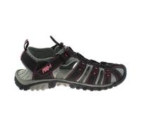 PDQ Women's Toggle & Touch Fastening Sports Sandals in Black | Size: 3 PDQ Black 3