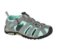 PDQ Women's Touch Fastening Sandals in Light Grey | Size: 3 PDQ Light Grey 3