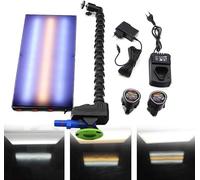 PDR Light, Paintless Dent Repair Tools, Car Dent Repair Light Tools Paintless Dent Repair Hail Removal Automotive Body Lamp Kit, with 1500am Battery Reflector Board PDR Lamp Board