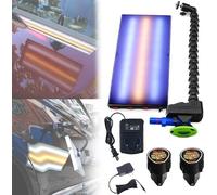 PDR Light, Paintless Dent Repair Tools, Lamp Tools Portable Cordless Car Dent Light, Reflector Board PDR Lamp Board Automobiles Body Stripe Testing Lamp with 100mm Pump Suction Cups and Power Cord