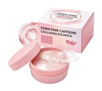 PDRN Collagen Eye Patches, Eye Masks For Puffy Eyes, Hydrating Firming Under Eye Mask For Dark Circles And Eye Bags, Pink Hydrogel Under Eye Gel Patches With Caffeine, 60Pcs/30Pairs