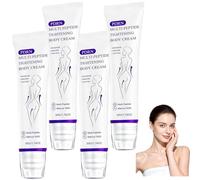PDRN Multi-Peptide Massaging Body Roller Cream, Brightening Smooth Body Cream, Anti Aging Lifting Body Serum, Skin Plumping Moisturizing Essence, Water Light Refreshing Non Sticky Essence (4 pcs)