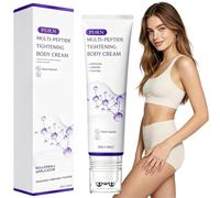 PDRN Multi-Peptide Massaging Body Roller Cream - Skin Tightening & Firming Cream,Collagen Peptide Moisturizer with Massage Roller Applicator,Anti-Wrinkle Firming Creme for Crepey Skin (1pcs)