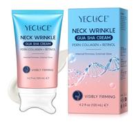 PDRN Neck Cream For Lifting & Firming,Gua Sha Cream With Neck Massager with Retino，for Lifting & Firming, Jawline to Décolleté, Daily Moisturizer, Fine Line Care,4.2 fl.oz