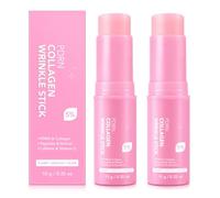 PDRN Pink Collagen Hydrogel Face Masks 6 Count and Balm 20g (Stick) | Infused with Niacinamide & Hyaluronic Acid, 2-Piece Facial Sheet Masks