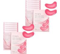 PDRN Pink Collagen Jelly Eye Mask,Deeply Hydrating Anti-Wrinkle Under Eyes Patches for Puffy Eyes and Dark Circles, Firming for Look of Wrinkles, Fine Lines, Korean Skincare (2 Pcs)