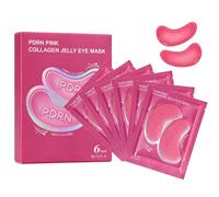PDRN Pink Collagen Jelly Glow Eye Mask-Hydrogel Under Eye Patches--6 Paris | 6 Pairs, Collagen Infused, Jelly Formula, Brightening Glow, Eye Treatment