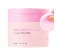 PDRN Pink Collagen Jelly Pad - Korean Gel Toner Pads - Hydrating Toner Pads for Face - Face Wipes with Niacinamide & Collagen - Uneven Skin Tone & Radiance - 70 pcs