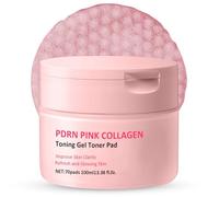 PDRN Pink Collagen Toning Gel Korean Toner Pads, Korean Exfoliating Pads, Exfoliating Face Pad - Intense Moisture, Plump Skin, Brighten Dullness for Smooth Texture