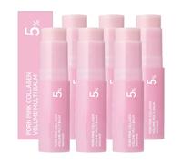 PDRN Pink Collagen Volume Multi Balm Stick, 10g All-in-One Face Moisturizer with Peptides, Hydrating Stick for Lips Eyes Neck, Firming Plumping Anti-Aging Day Care Cream (6)