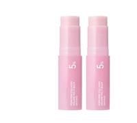 PDRN Pink Collagen Volume Multi Balm Stick, 10g All-in-One Face Moisturizer with Peptides, Hydrating Stick for Lips Eyes Neck, Firming Plumping Anti-Aging Day Care Cream (2)
