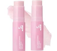 PDRN Pink Collagen Volume Multi Balm Stick,All-in-One Face Moisturizer with Peptides & Volufiline, Hydrating Stick for Lips Eyes Neck, Deeply Nourishes for Smooth,Firming Plumping Skin Care (2 Pcs)