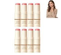 PDRN Pink Collagen Volume Multi Balm Stick, Face Neck Eye Lip. (8PCS) | Hydrating Wrinkle Balm for Face & Body, Collagen Plumping Stick for Under Eyes, Multi-use Care for Face Neck Under Eyes.