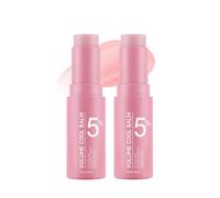 PDRN Pink Collagen Volume Multi Balm Stick, Firming Face & Body Moisturizer for Under-Eyes, Neck, Smile Lines & Lips, Smoothing Fine Lines with Dewy Glow, Portable Stick, 2pc