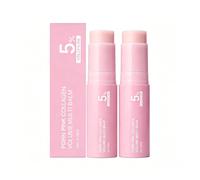 PDRN Pink Collagen Volume Multi Balm Stick with 5% Volufiline - 2 Pieces Moisturising Balm for Eyes Lips Neck Nasolabial Wrinkles