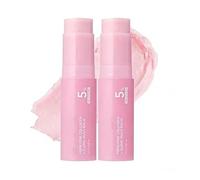 PDRN Pink Collagen Volume Multi Balm Sticks, All-in-One Face Moisturizer with Peptides,Firming Plumping Skin Care,Hydrating Stick for Lips Eyes Neck,Portable Solid Moisturizer Stick (2 pcs)