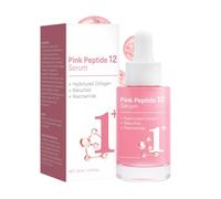 PDRN Pink Peptide 12 Serum with Niacinamide&Hydrolyzed Collagen,12 Peptides,Skin glow,Moisturizing,Firming,Uneven Skin Tone,Korean Skincare,Brightening&Hydrating Facial Care For All Types Skin