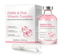 PDRN Pink Vitamin Serum 60mL, Low-Molecular D-PDRN with Peptides & Multi Hyaluronic Acid, Firming Brightening Anti-Aging Facial Serum