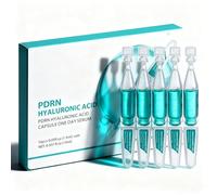 PDRN Serum Korean Skincare 10 Single-Dose, Dark Spot Correcting Glow Serum, Intense Hydration & Anti Aging S-erum For Women, Korean Moisturiser For Plump & Glowing Skin, Micro Infusion System For Face