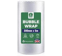 PDS 1 Roll 300mm x 5m Large Bubble Wrap Roll - Small Air Bubbles Packaging for House Moving & Packing Storage Boxes