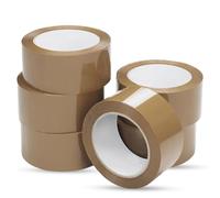 PDS Brown Tape Heavy Duty 3 Roll of 48mm x 66m Brown Parcel - Packaging Tape for Packing Parcels, Boxes, Cartons, Moving House - Adhesive Transparent for Multi-Use
