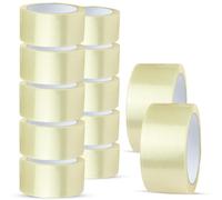 PDS Clear Tape Heavy Duty 12 Rolls of 48mm x 66m Clear Parcel Tape - Clear Packaging Tape for Packing Parcels, Boxes, Cartons, Moving House - Adhesive Transparent Tape Multi-Use (12 Rolls)