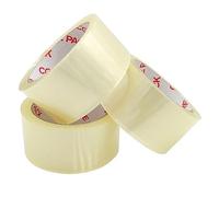 PDS Clear Tape, Heavy Duty 48mm x 66m - Adhesive Packaging Tape for Parcels, Boxes, Cartons, and Moving