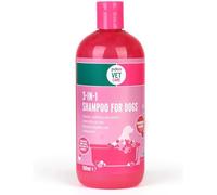 PDSA 3 in 1 Shampoo For Dogs 500ml - Revitalize Your Pet's Coat - Cleanse, Nourish, and Refresh